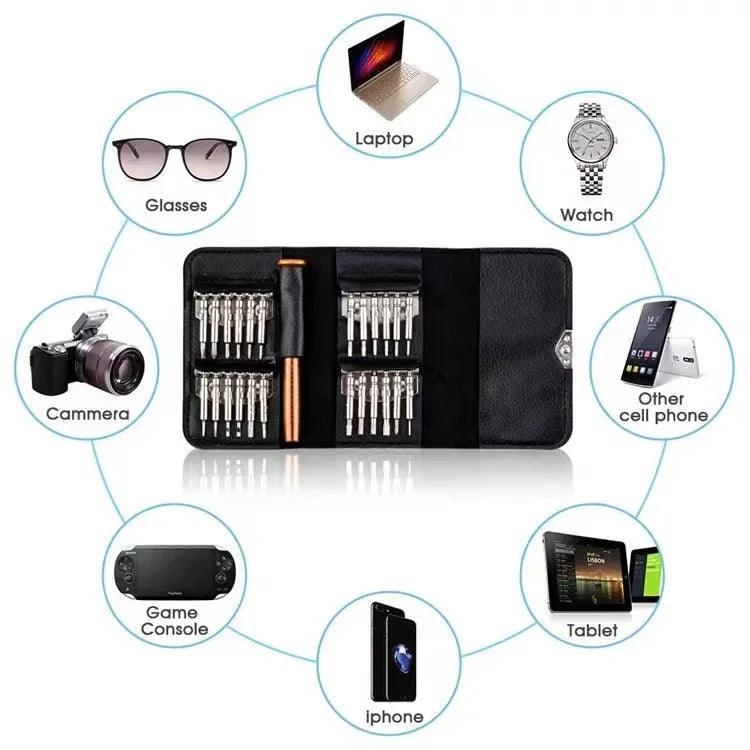 Kit Ferramentas 25 Em 1 Jogo Chaves Reparo Celular Notebook - BrazilStory