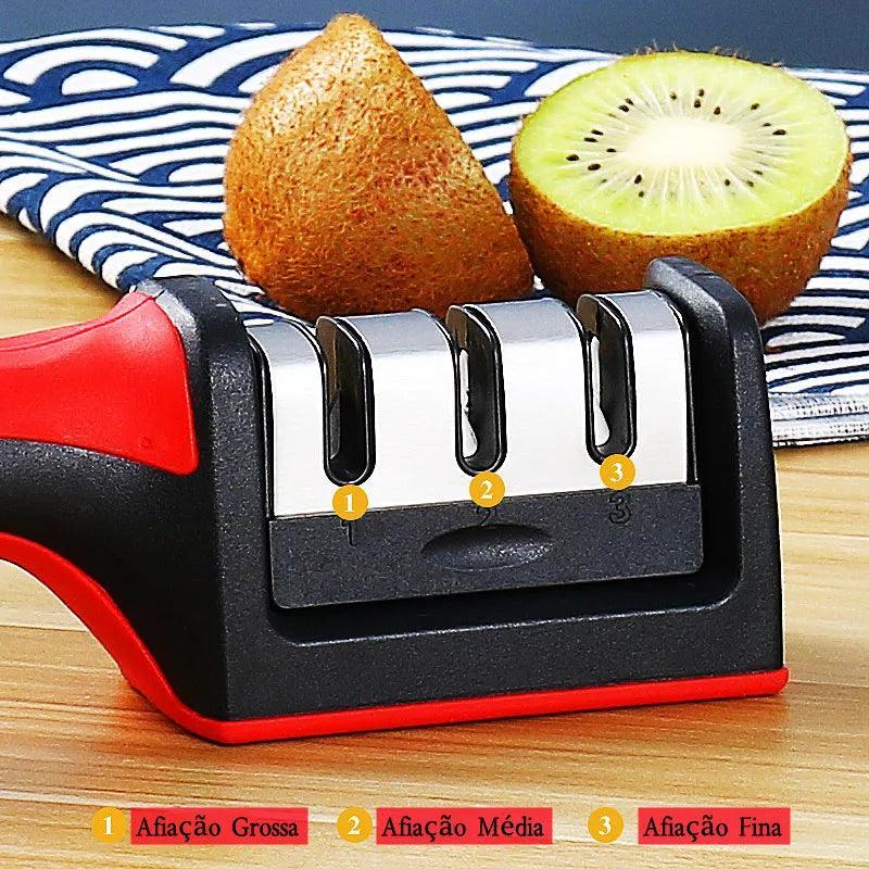 Amolador de Facas Premium Profissional 3 portas - BrazilStory