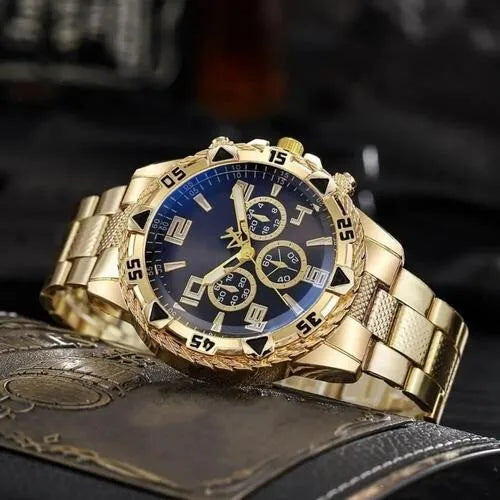 Relógio Masculino Metal Pallyjane Prata, a Prova D'Água com Led Master