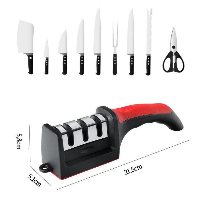 Amolador de Facas Premium Profissional 3 portas - BrazilStory