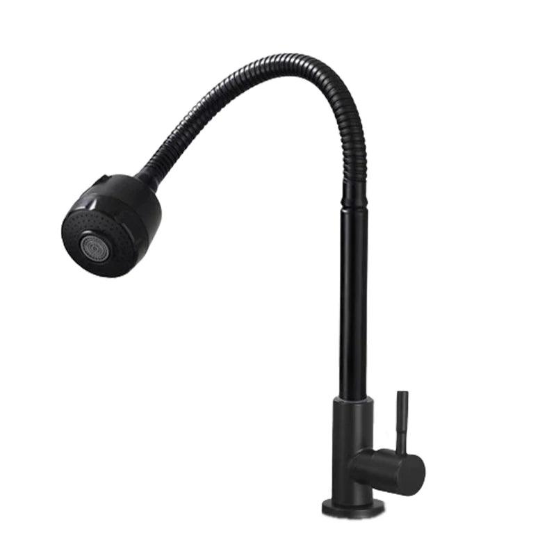 Torneira Gourmet Cozinha Pia de Parede Tubo Flexível Aço Inoxidável 1/4 - BrazilStory