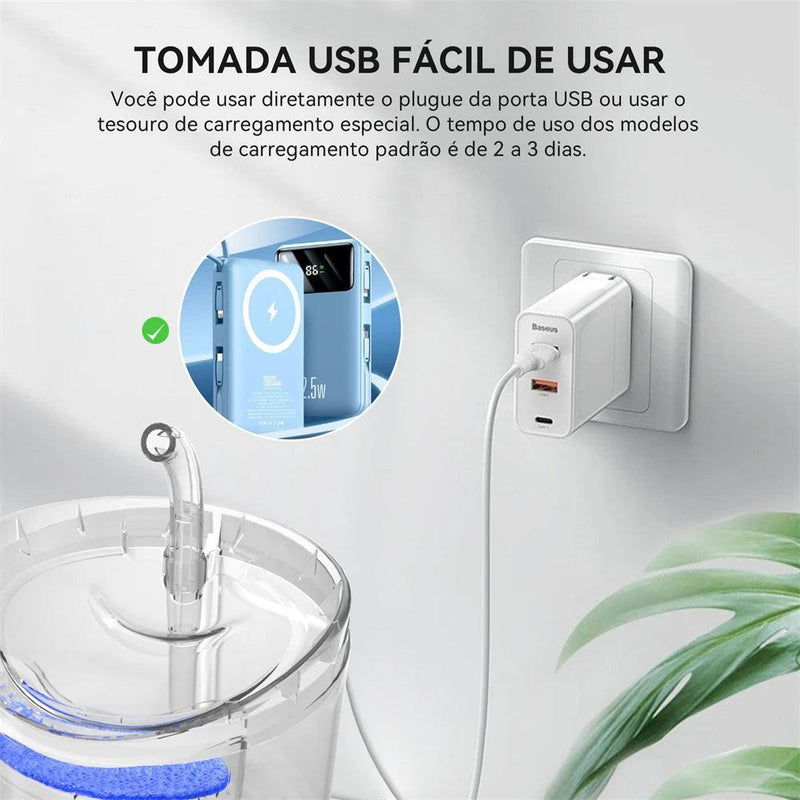 Fonte de água 2L, automático com sensor inteligente - BrazilStory