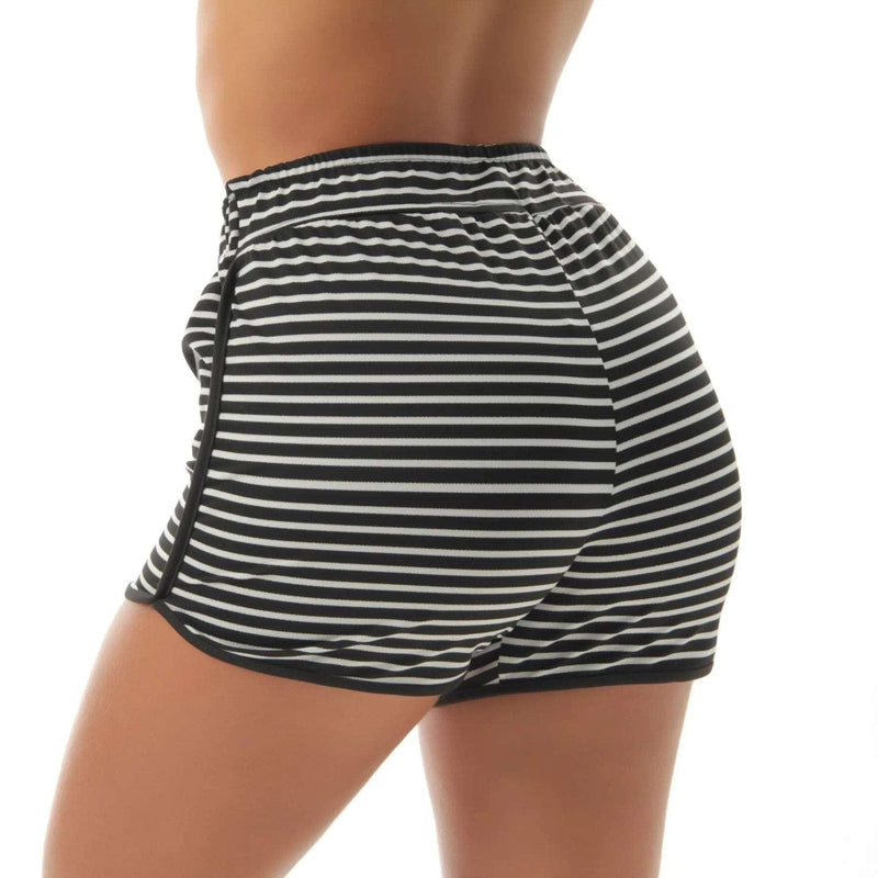 Short Praia Verão Moda Saída Listrado Feminino - BrazilStory