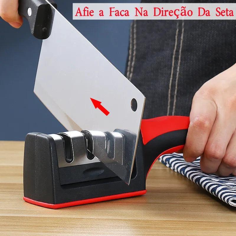 Amolador de Facas Premium Profissional 3 portas - BrazilStory