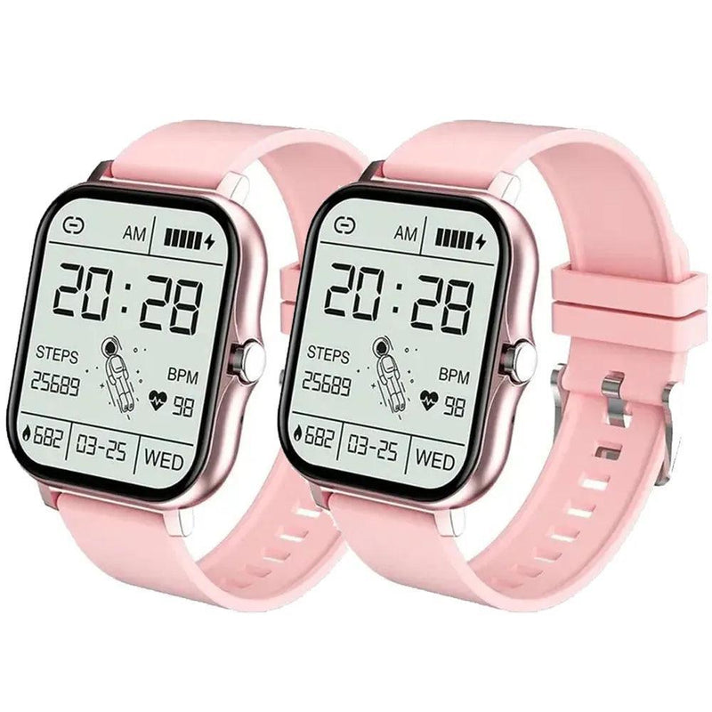 Smartwatch com 3 correias para homens e mulheres, relógio inteligente esportivo - BrazilStory
