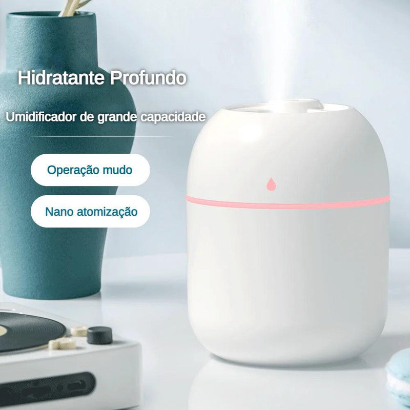 Umidificador De Ar Grande Capacidade Para Casa Usb Led - BrazilStory
