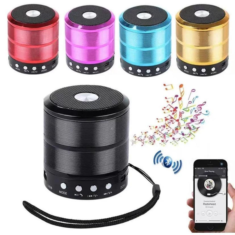 Mini caixa de som Portátil Bluetooth Usb Mp3 P2 Sd Radio Fm - BrazilStory