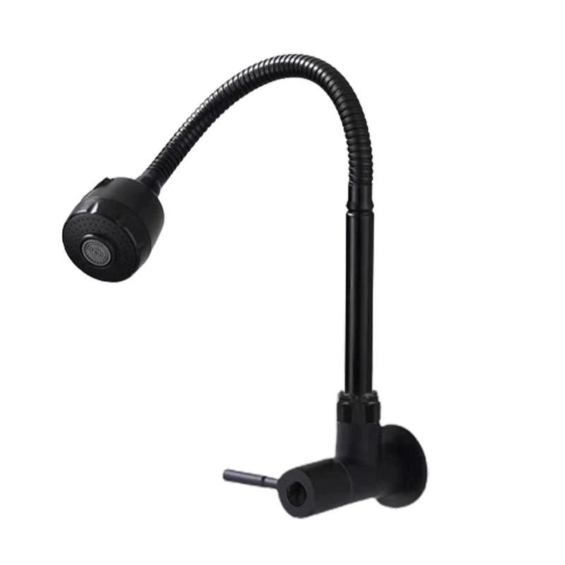 Torneira Gourmet Cozinha Pia de Parede Tubo Flexível Aço Inoxidável 1/4 - BrazilStory