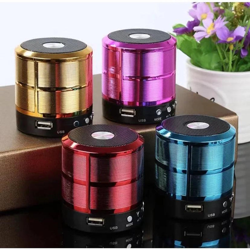 Mini caixa de som Portátil Bluetooth Usb Mp3 P2 Sd Radio Fm - BrazilStory