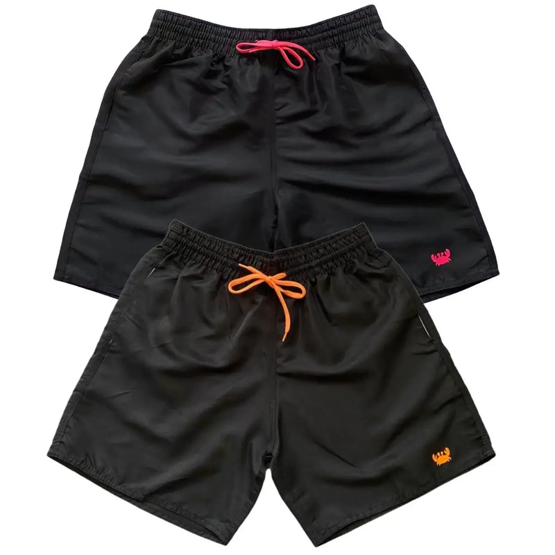 Kit 2 Short Moda Praia Bermuda Tactel - BrazilStory