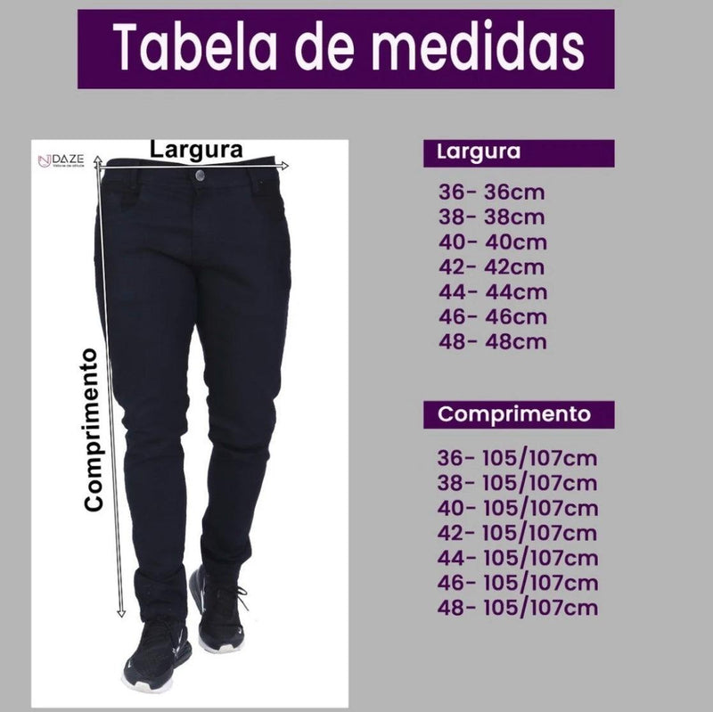 CALÇA MASCULINA CAQUI SARJA SLIM - BrazilStory