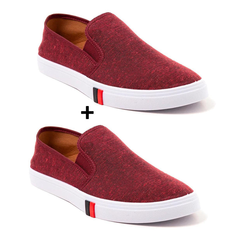 Kit 2 Pares de Tênis Masculino Iate Slip On Sem Cadarço Comfort Casual - BrazilStory