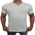 Camiseta Masculina Lisa Gola V Slim Fit - BrazilStory