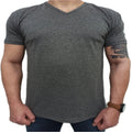 Camiseta Masculina Lisa Gola V Slim Fit - BrazilStory
