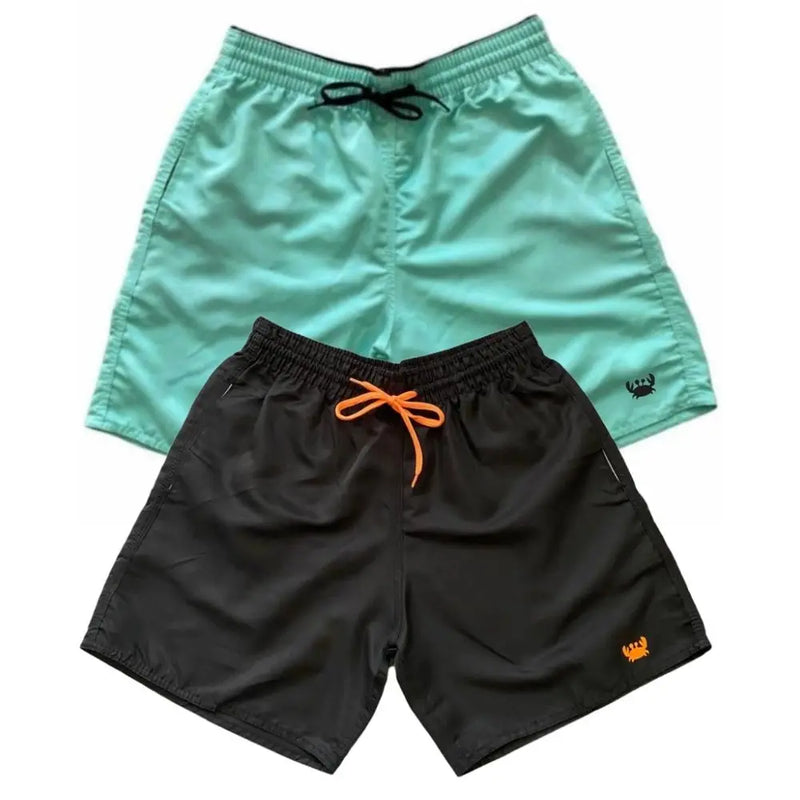 Kit 2 Short Moda Praia Bermuda Tactel - BrazilStory