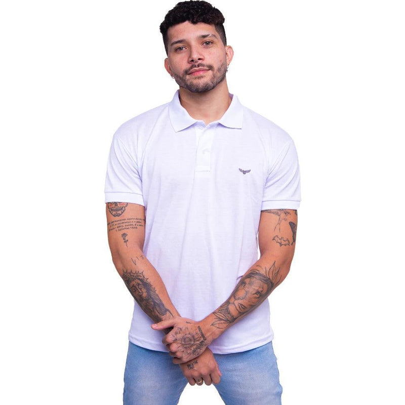 Camisa Gola Polo Masculina Original Polo coruja prateada - BrazilStory