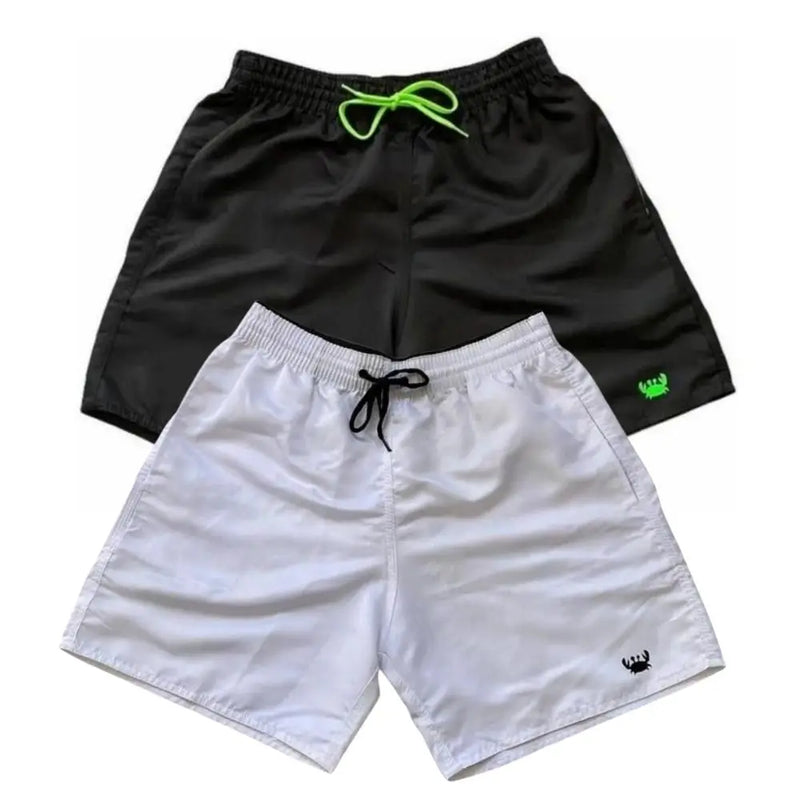 Kit 2 Short Moda Praia Bermuda Tactel - BrazilStory