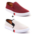 Kit 2 Pares de Tênis Masculino Iate Slip On Sem Cadarço Comfort Casual - BrazilStory