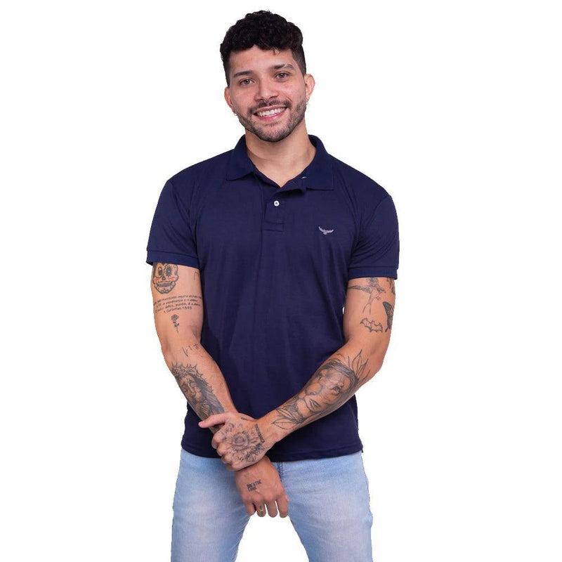Camisa Gola Polo Masculina Original Polo coruja prateada - BrazilStory